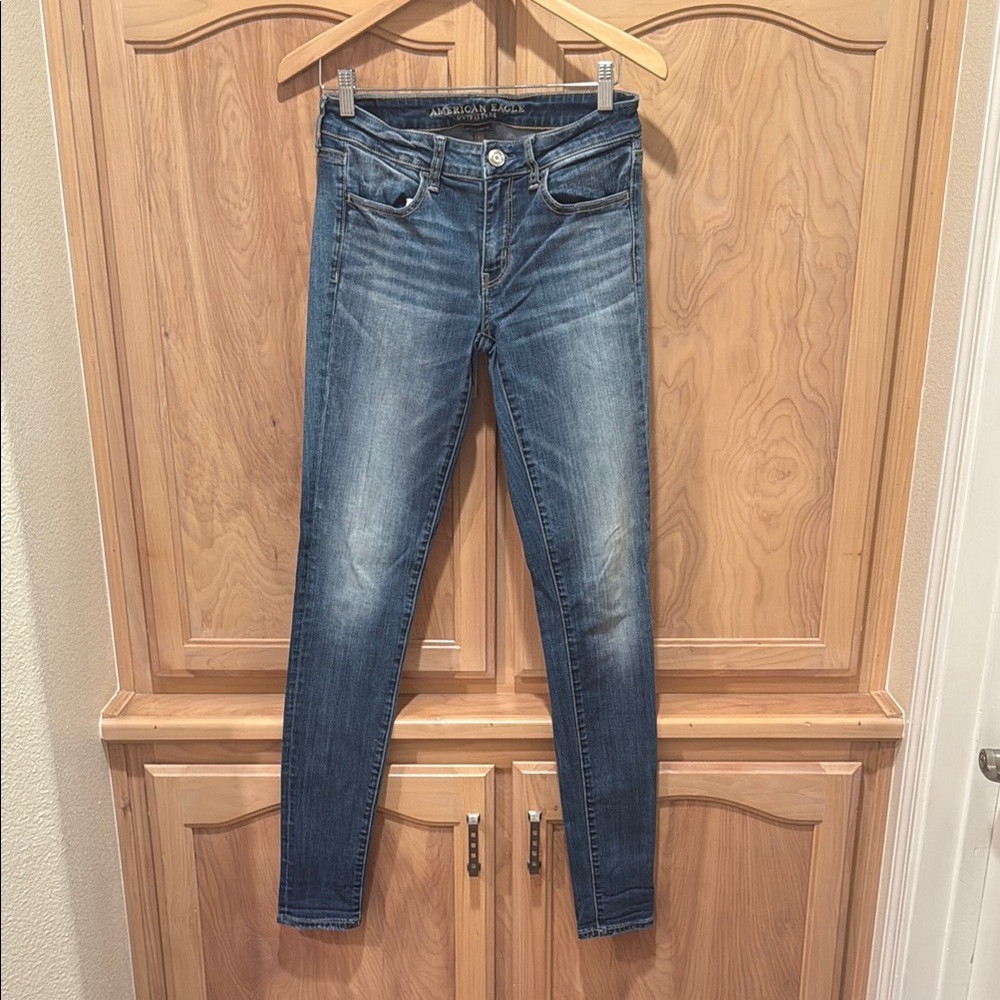 American Eagle Outfitters Blue Skinny Jeans Classic Style